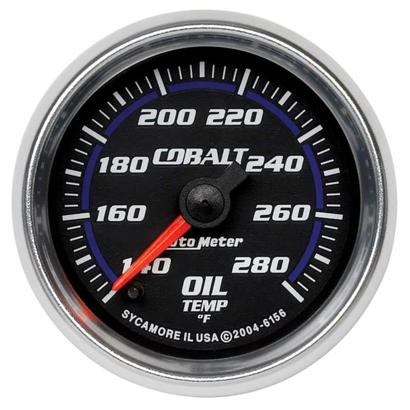 AutoMeter — Autometer Cobalt 52mm 140-280 Deg F Full Sweep Electronic Oil Temp Gauge
GA 2" OILT STEPPR CB - view 2