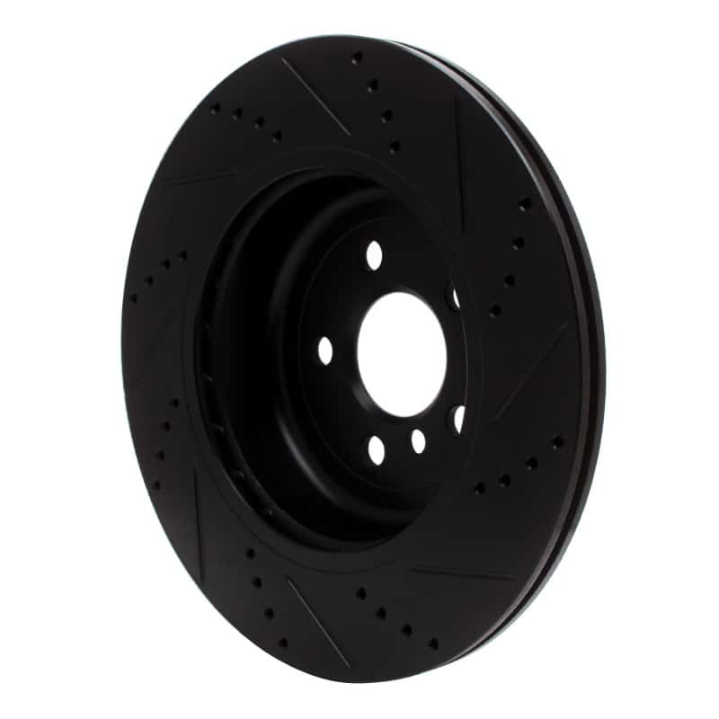 R1 Concepts — R1 17-25 BMW 430I Right Rear Drilled & Slotted Black Brake Rotor
R1 Brake Rotor Drill - view 4