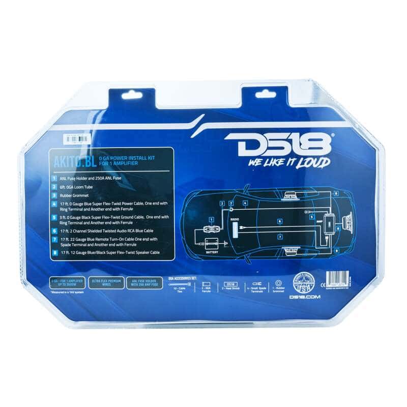 DS18 — DS18 0-GA Amplifier Install Kit Advance- Blue - view 3