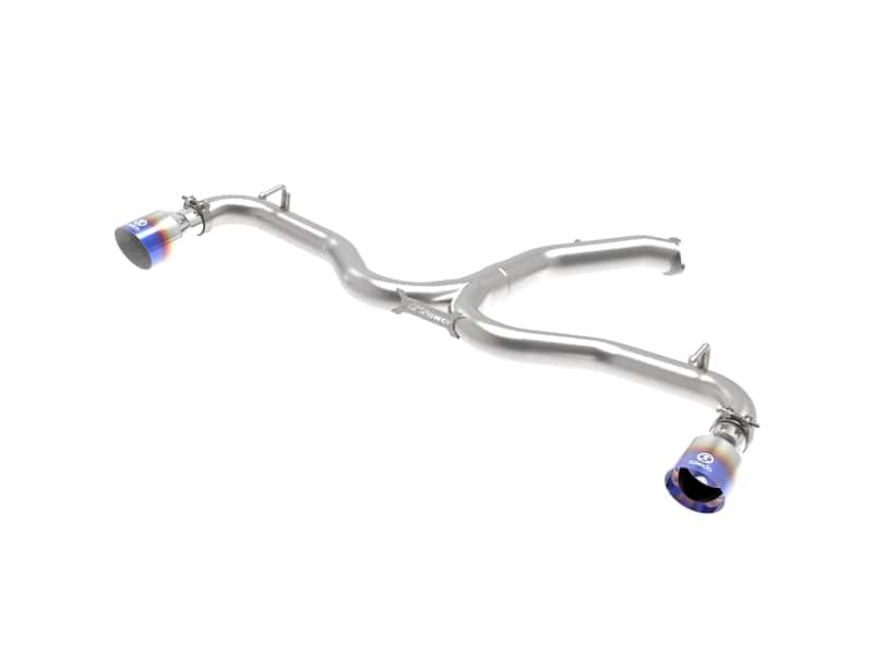 aFe — aFe Takeda 3-2.5in 304SS Axle-Back Exh Sys w/Blue Flame Tip 2018 Hyundai Elantra GT Sport I4-1.6L(t)
Axle-Back Exhaust - view 1