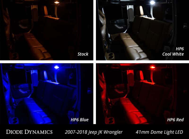 Diode Dynamics — Diode Dynamics Wrangler JK 4dr Interior Kit Stage 1 - Red - view 4