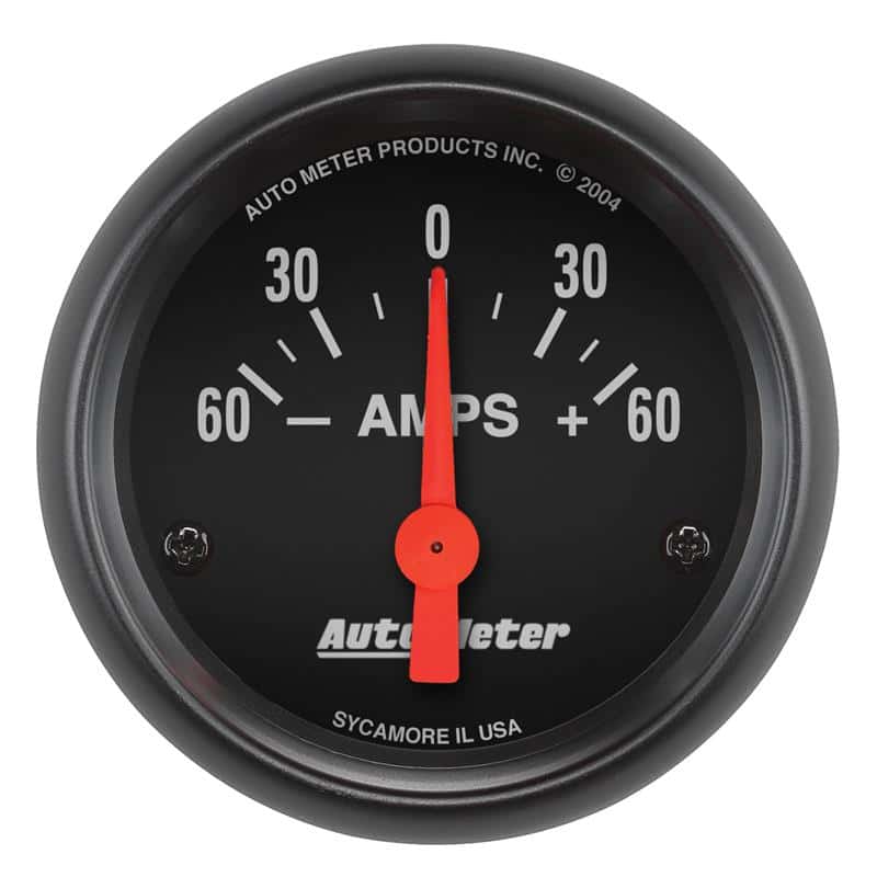 AutoMeter — Autometer Ammeter 52mm 60A Electric Z-Series Gauge
GA 2" AMMETER 60A Z - view 2
