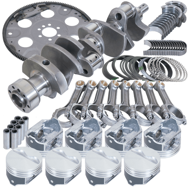Eagle — Eagle Chevy 350 1Pc 3.750in Crank 5.700in I-Beam Rods 4.040in Pistons 168 Tooth FP Balanced Assembly
Bal Street Perf Assy - view 2
