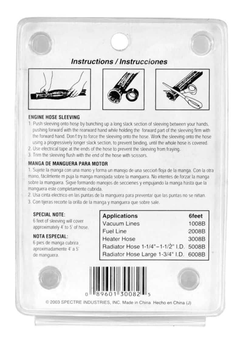 Spectre — Spectre MagnaBraid 304SS Braided Heater Hose Sleeve - 6ft. (Will Cover 4ft. Of Hose)
Magnabraid Heater Ho
Heater Hose Sleeve - view 5