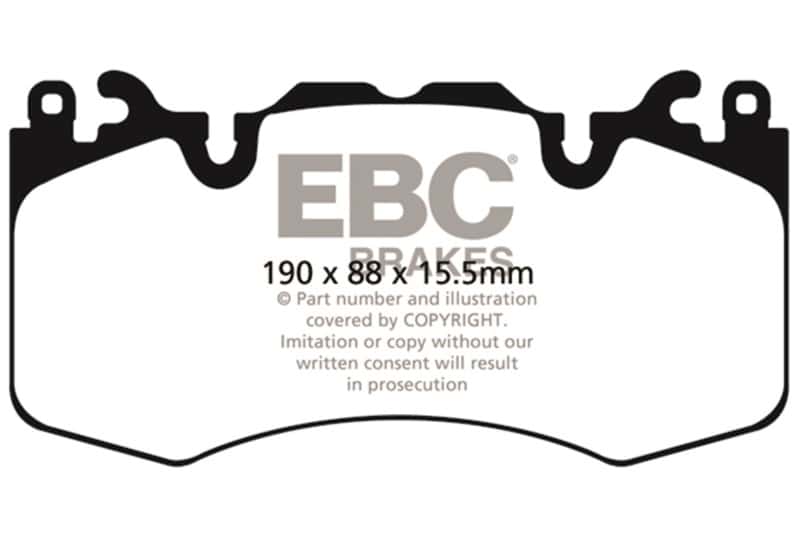 EBC — EBC 13+ Land Rover Range Rover 3.0 Supercharged Extra Duty Front Brake Pads
Disc Brake Pad - view 1