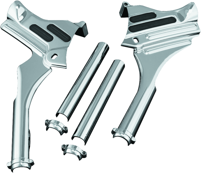 Kuryakyn — Kuryakyn Deluxe Neck Covers 95-07 Touring Models Chrome - view 1