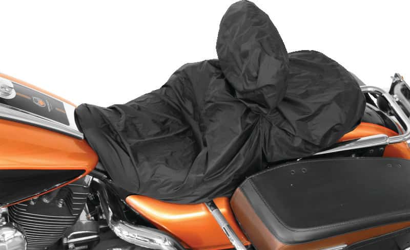 Mustang Motorcycle — Mustang Harley Rain Covers w/ Driver Backrest - Black - view 1