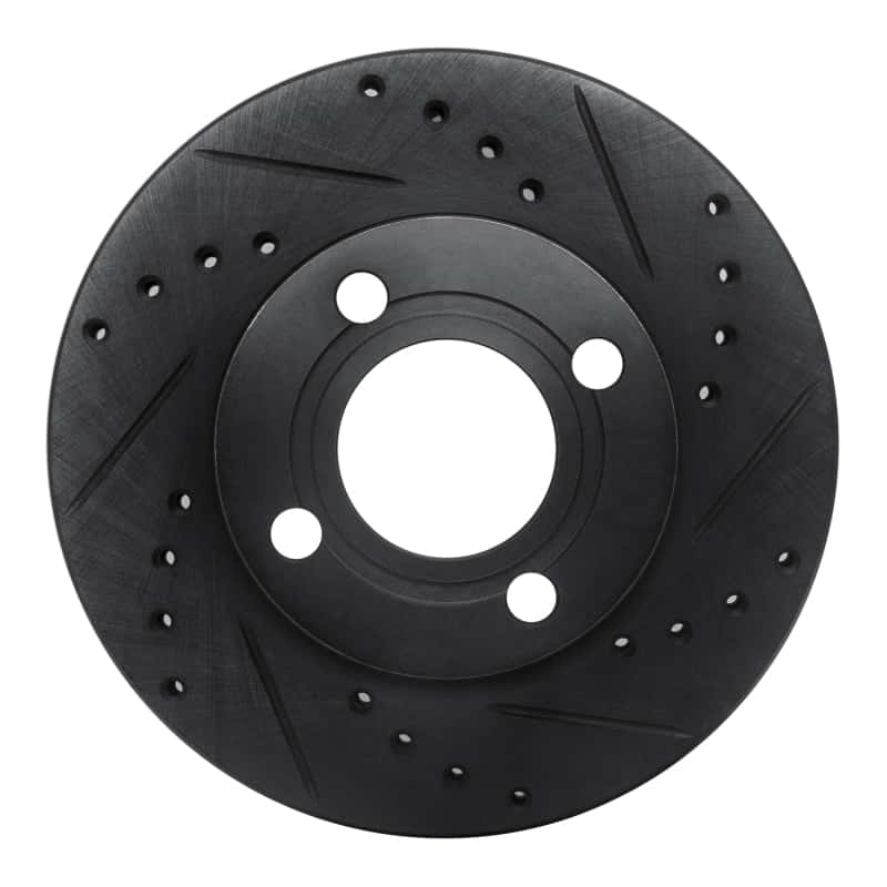 R1 Concepts — R1 84-87 Audi Coupe Front Right Drilled & Slotted Black Brake Rotor
R1 Brake Rotor Drill - view 1
