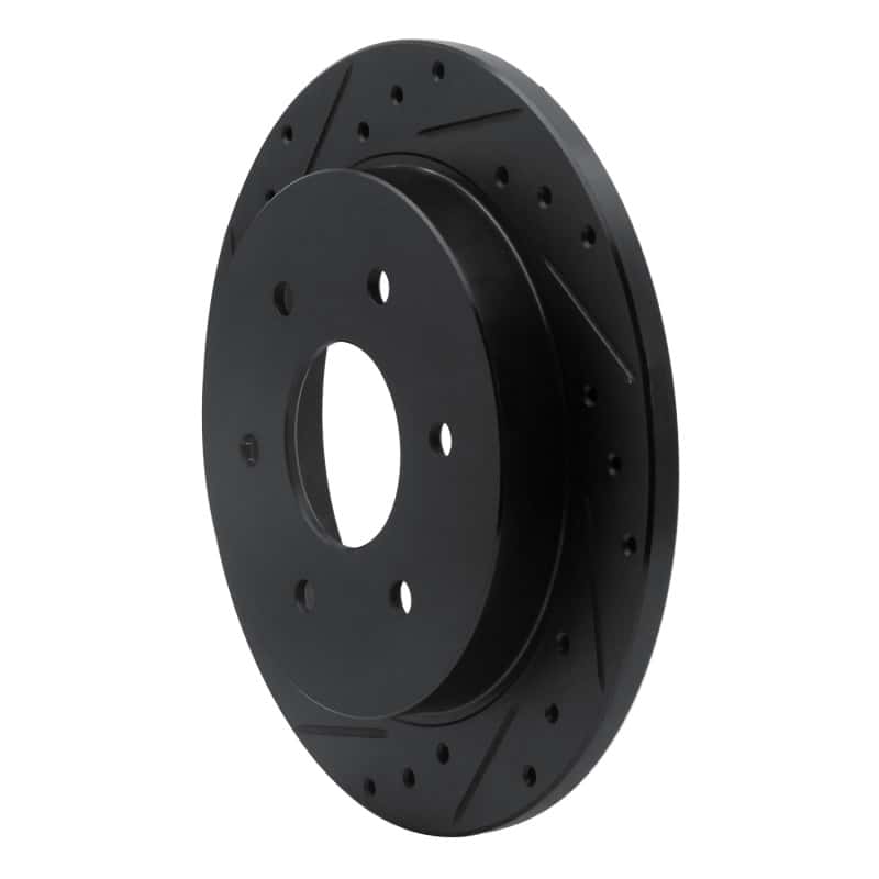 R1 Concepts — R1 04-15 Infiniti QX56 Rear Left Drilled & Slotted Black Brake Rotor
R1 Brake Rotor Drill - view 2