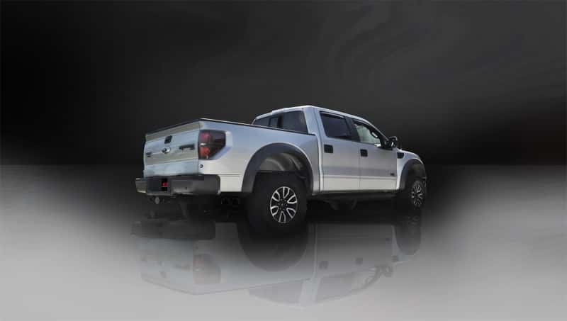 CORSA Performance — Corsa 2011-2014 Ford F-150 Raptor 6.2L V8 Black Sport Cat-Back Exhaust
Exhaust - view 4