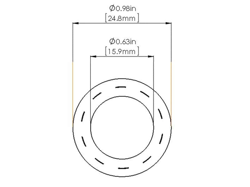 aFe — aFe Magnum FORCE Replacement Fuel Hose 5/8 IN ID x 36 IN L
Fuel Hose - view 4