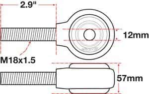 SPC Performance — SPC Performance xAxis Rod End Ball Joint
CROSSAXIS ROD END
XAXIS JOINT - view 2