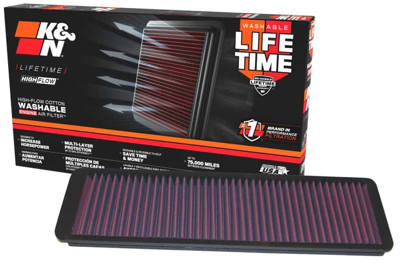 K&N Engineering — K&N Replacement Air Filter JAGUAR XJS,XKE 1971-80
Replacement Air Filt
Air Filter - view 3