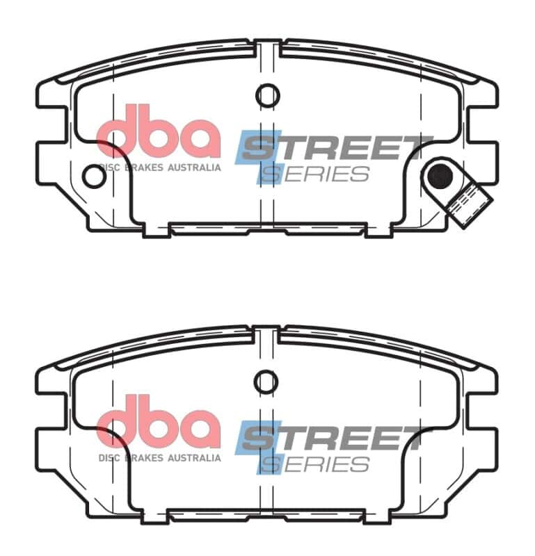 DBA — DBA 91-93 Mitsubishi 3000GT VR-4 (AWD) Rear Street Series Brake Pads
Brake Pad - view 2