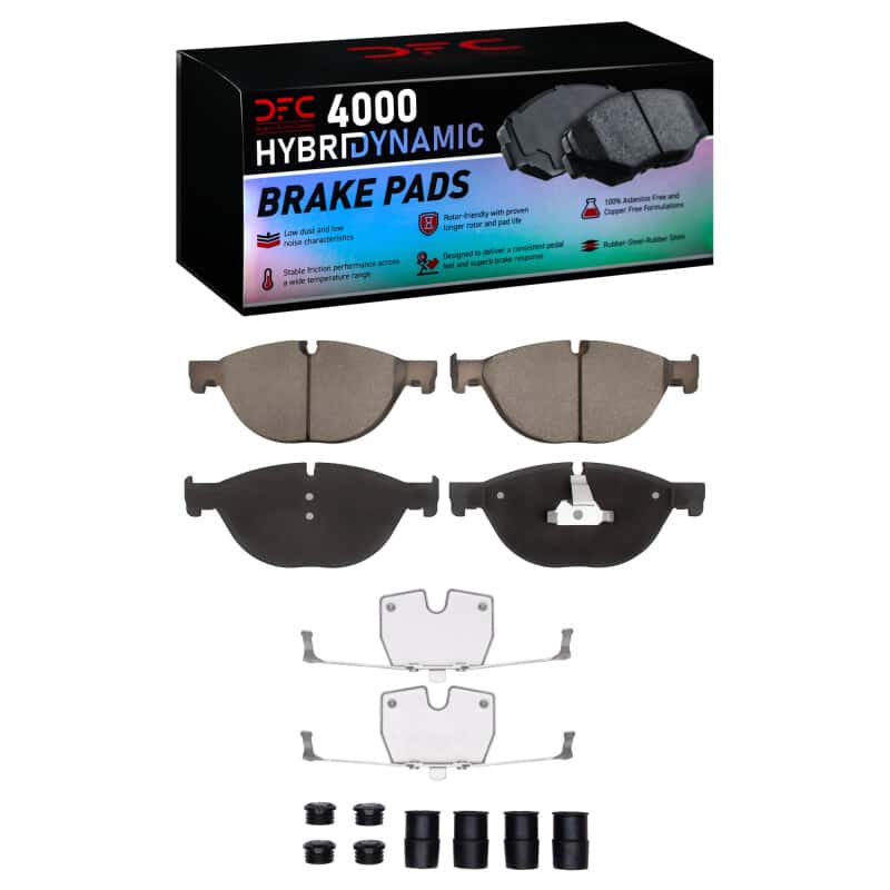 DFC — DFC 09-18 BMW Activehybrid 7 Front 4000 HybriDynamic Brake Pads and Hardware Kit
DFC Brake Pad Set - view 1