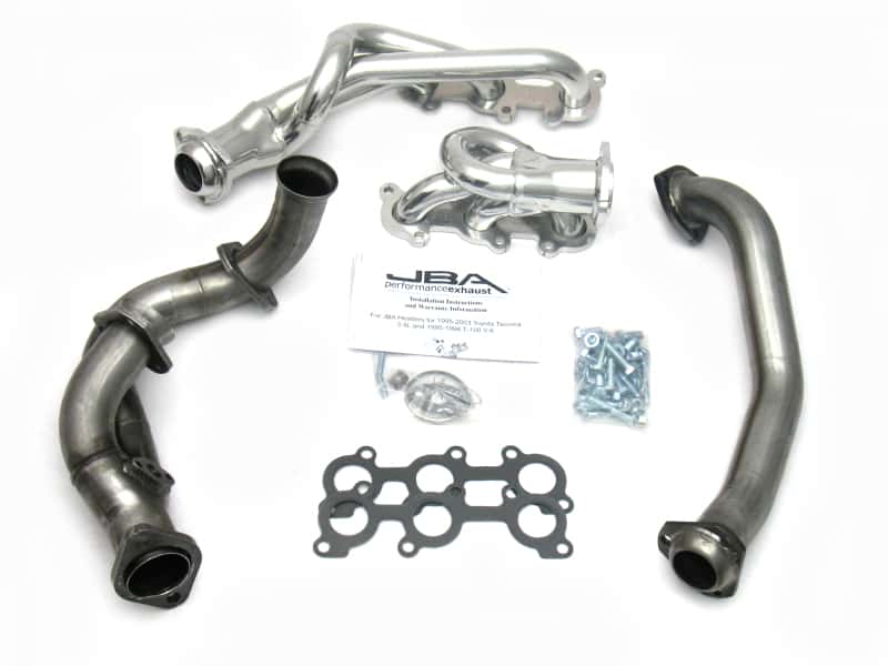JBA — JBA 95-00 Toyota 3.4L V6 w/o EGR 1-1/2in Primary Silver Ctd Cat4Ward Header
Exhaust Header - view 1