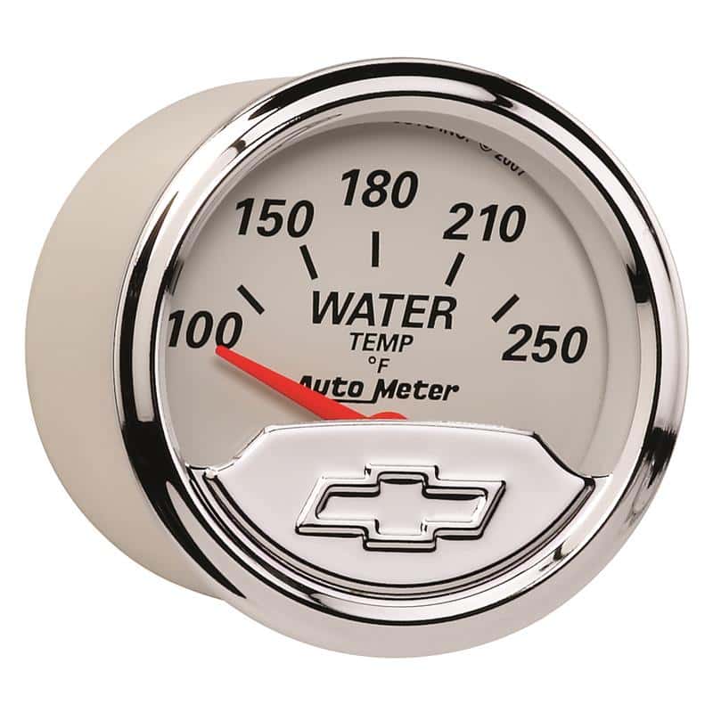 AutoMeter — Autometer Chevy Vintage 2in 100-250 Deg F Short Sweep Electronic Water Temp Gauge
GA 2" WTEMP ELEC CV - view 3