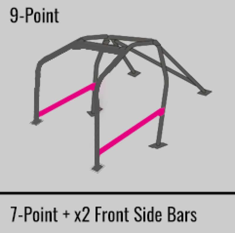 Cusco — Cusco Steel Roll Cage 9 Point 2 Passenger Through Dash 2015 Subaru WRX / STI - view 4
