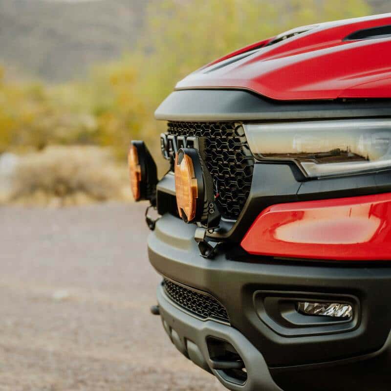 KC HiLiTES — KC HiLiTES 2019+ RAM 1500 Rebel/TRX Grill Mount Light Brackets for Two Lights - view 4