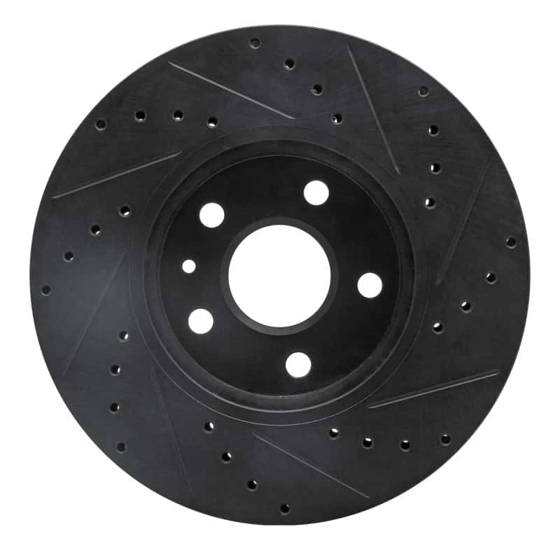 R1 Concepts — R1 2008-2014 Cadillac CTS Front Left Drilled & Slotted Black Brake Rotor
R1 Brake Rotor Drill - view 5