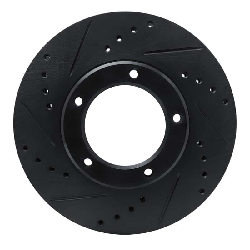 R1 Concepts — R1 84-95 Toyota Pickup Front Left Drilled & Slotted Black Brake Rotor
R1 Brake Rotor Drill - view 1