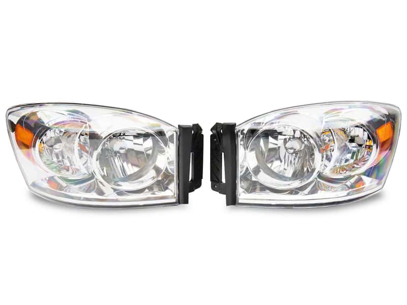 Raxiom — Raxiom 06-08 Dodge RAM 1500 Axial Series OEM Style Rep Headlights- Chrome Housing (Clear Lens)
Headlights - view 1