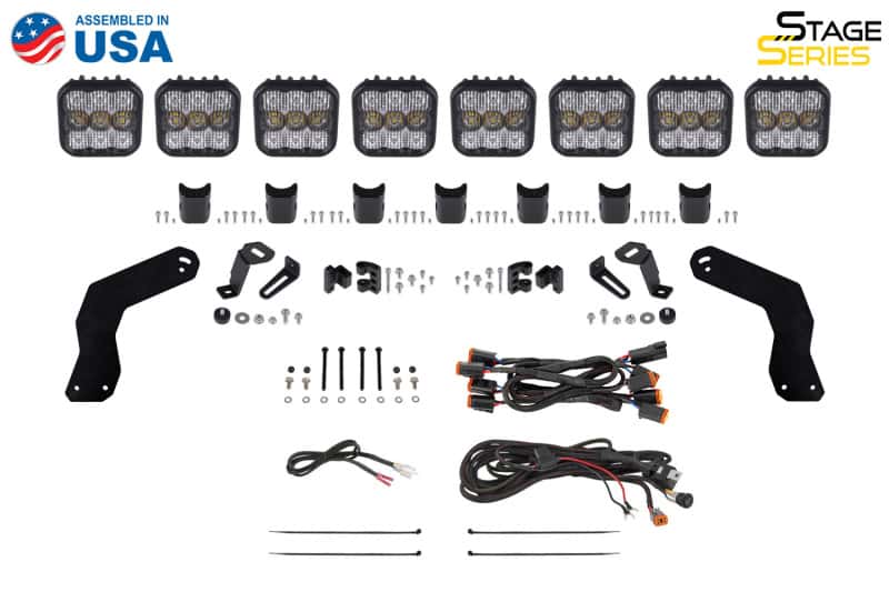 Diode Dynamics — Diode Dynamics 17-24 Can-Am Maverick X3 Stage Series Roof Bracket Kit - view 9