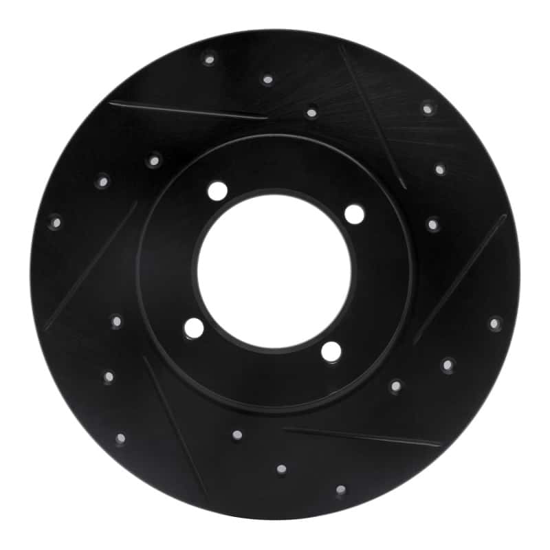 R1 Concepts — R1 70-73 Nissan 240Z Front Right Drilled & Slotted Black Brake Rotor
R1 Brake Rotor Drill - view 1