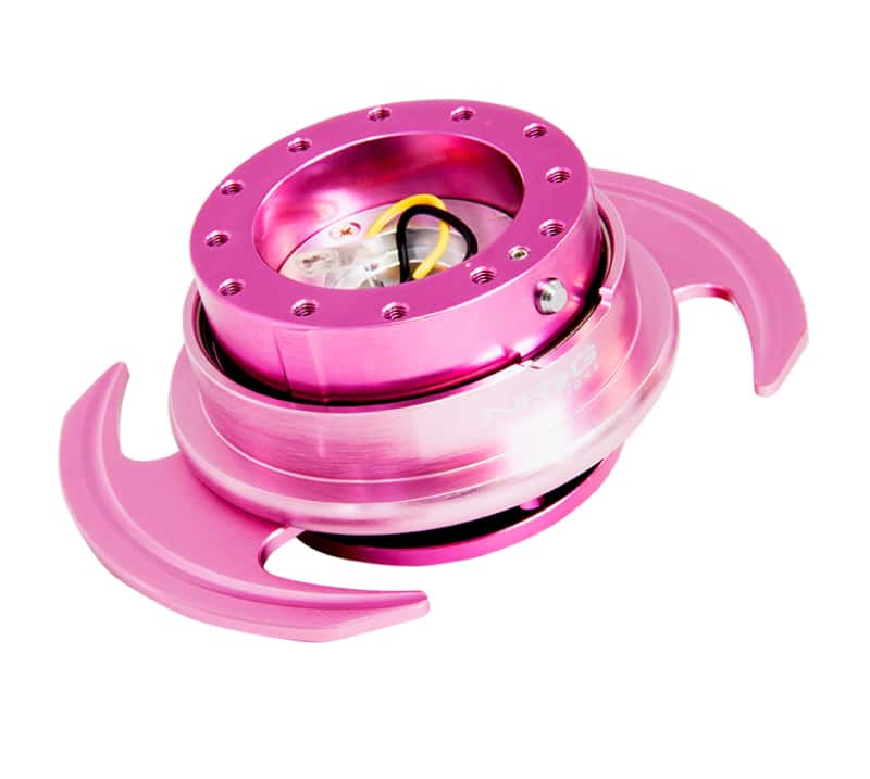 NRG — NRG Quick Release Kit Gen 3.0 - Pink Body / Pink Ring w/Handles - view 1