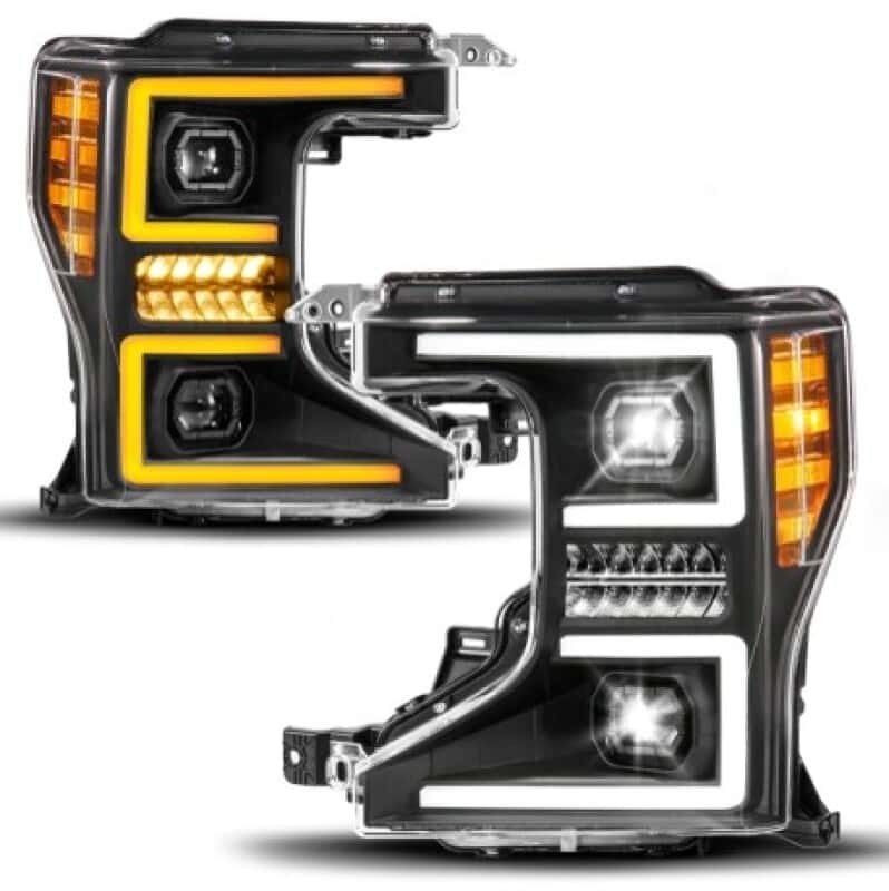 ANZO — ANZO 20-22 Ford Super Duty (Halogen) Z-Series Full LED Proj Headlights SeqSig - Pass. Side ONLY - view 6