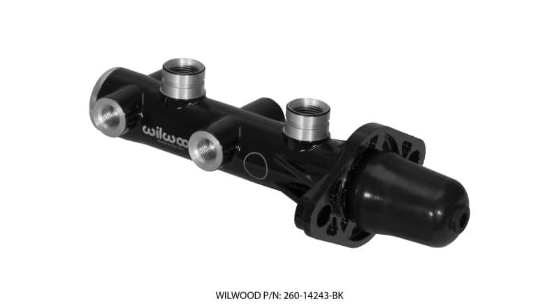 Wilwood — Wilwood Tandem Remote Master Cylinder - 1in Bore Black
M/C,TANDEM REMOTE - view 2