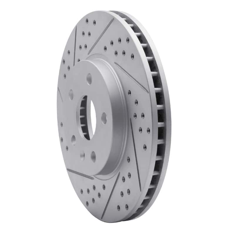 R1 Concepts — R1 08-14 Cadillac Cts Front Left Drilled & Slotted Geo-Carbon Rotor - view 2