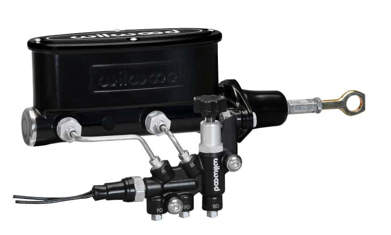 Wilwood — Wilwood HV Tandem M/C Kit w L/H Bracket & Prop Valve - 7/8in Bore Black-W/Push. - Early Mustang
M/C,TANDEM KIT - view 2