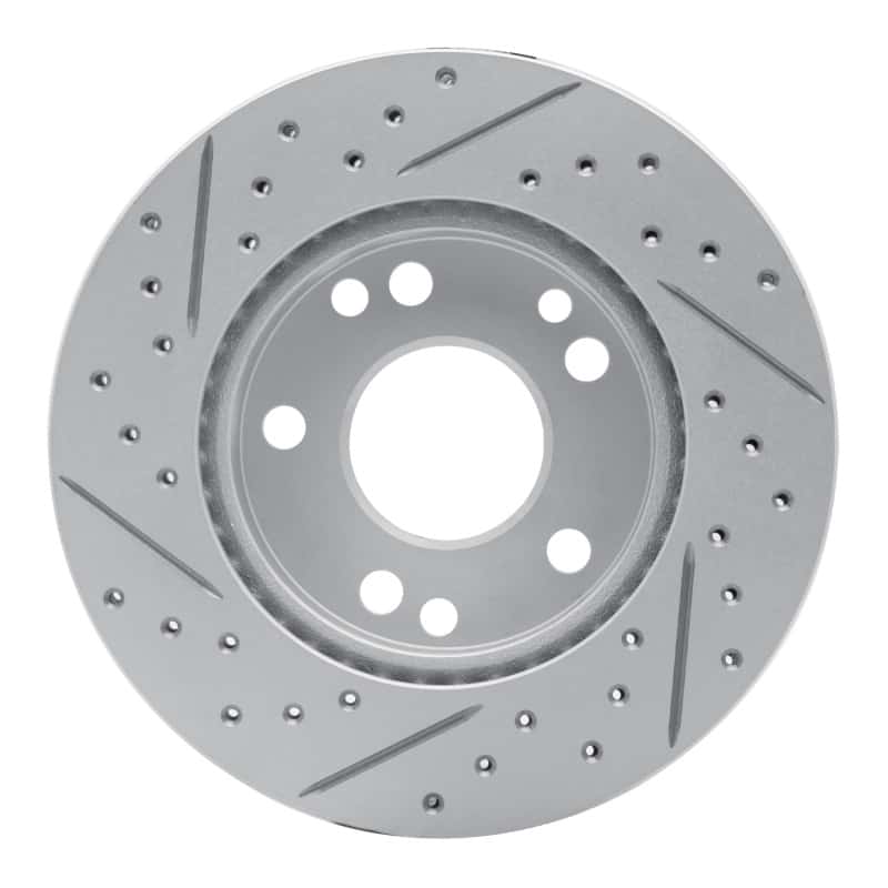 R1 Concepts — R1 87-93 Mercedes-Benz 190D Front Right Drilled & Slotted Geo-Carbon Rotor - view 5