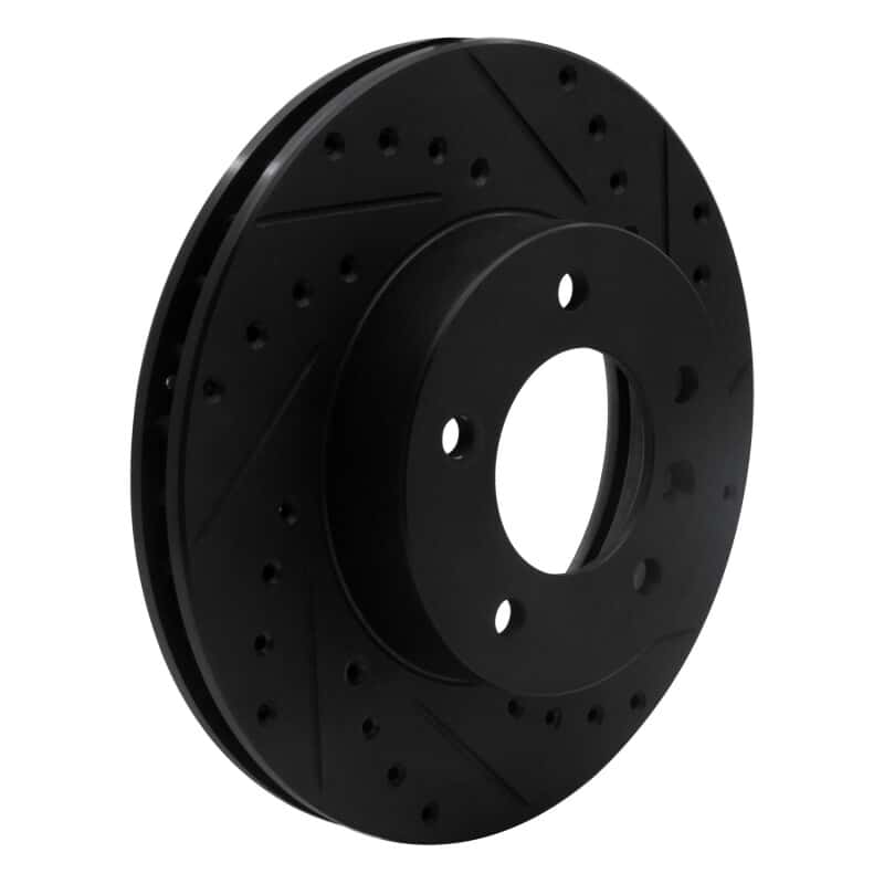 R1 Concepts — R1 90-97 Jaguar XJ6 Front Right Drilled & Slotted Black Brake Rotor
R1 Brake Rotor Drill - view 2