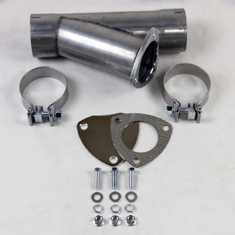 Granatelli Motor Sports — Granatelli 2.0in Aluminized Mild Steel Manual Exhaust Cutout w/Slip Fit/Band Clamp
Exhaust Cut-Out - view 1