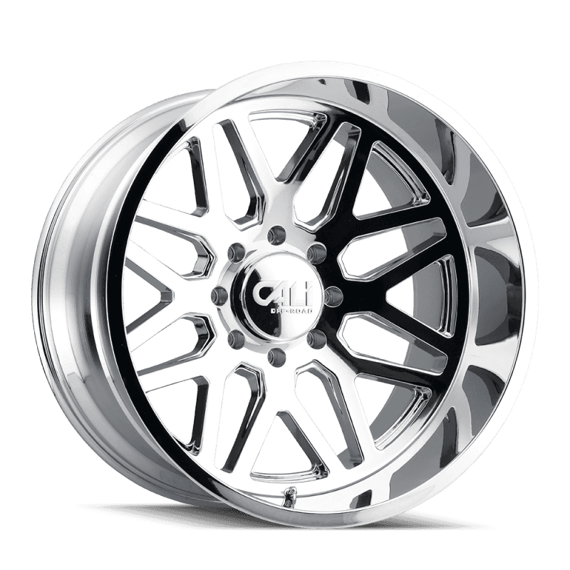 Cali Off-Road — Cali Off-Road 9115 Invader 24x14 / 8x165.1 BP / -76mm Offset / 125.2mm Hub Chrome Wheel
9115 - view 1