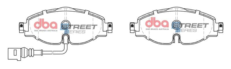 DBA — DBA 14-17 Volkswagen GTI Mk7 (w/Perf Pkg 340mm Front Rotor) Street Series Front Brake Pads
Brake Pad - view 1