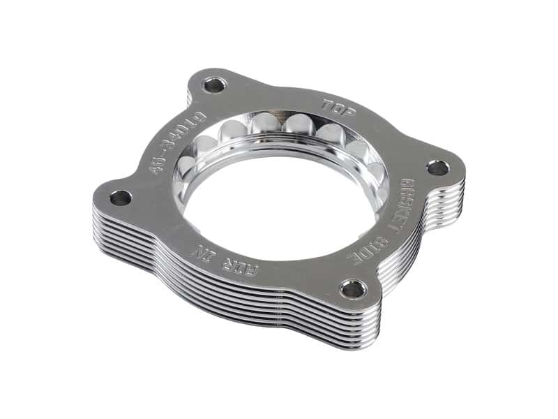aFe — aFe 07-13 Chevrolet Silverado 1500/GMC Sierra 1500 Silver Bullet Throttle Body Spacer - Silver
Throttle Body Spacer - view 3
