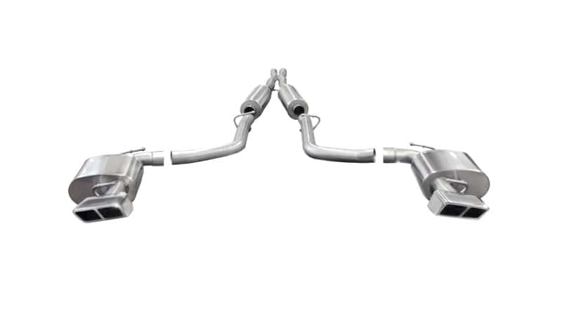 CORSA Performance — Corsa 2014-2014 Dodge Challenger SRT-8 6.4L V8 Auto Polished Xtreme Cat-Back Exhaust
Exhaust - view 4