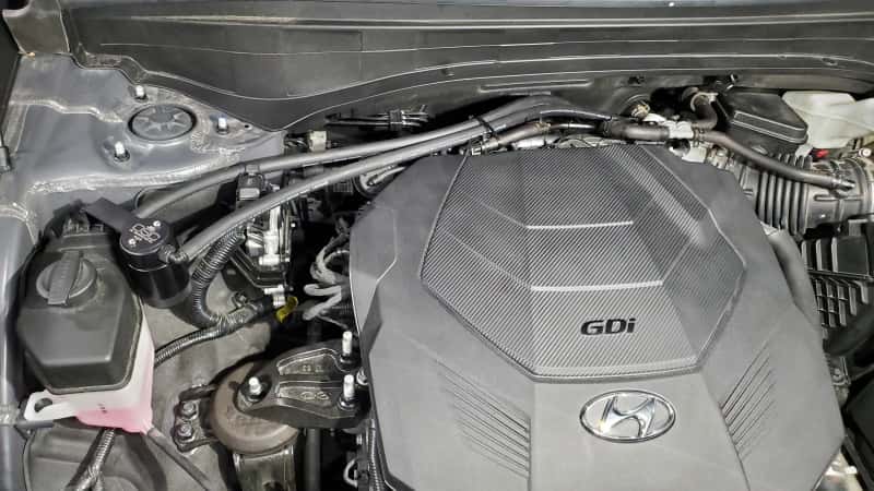 J&L — J&L 20-25 Hyundai Palisade / Kia Telluride 3.8L Oil Separator 3.0 Passenger Side - Black Anodize
Oil Separator - view 3