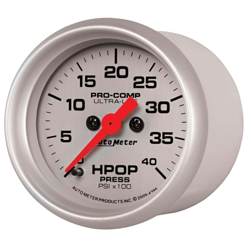 AutoMeter — Autometer Ultra-Lite 2 1/16in Electrical 0-4000 PSI High Press Oil Pressure Gauge 94-07 Ford 7.3L
2" HPOP PRESS, 0-4K - view 5
