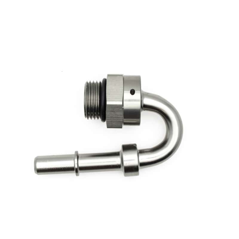 DeatschWerks — DeatschWerks 8AN ORB Male to 3/8IN Male EFI Quick Connect Adapter 180 Deg. - view 3