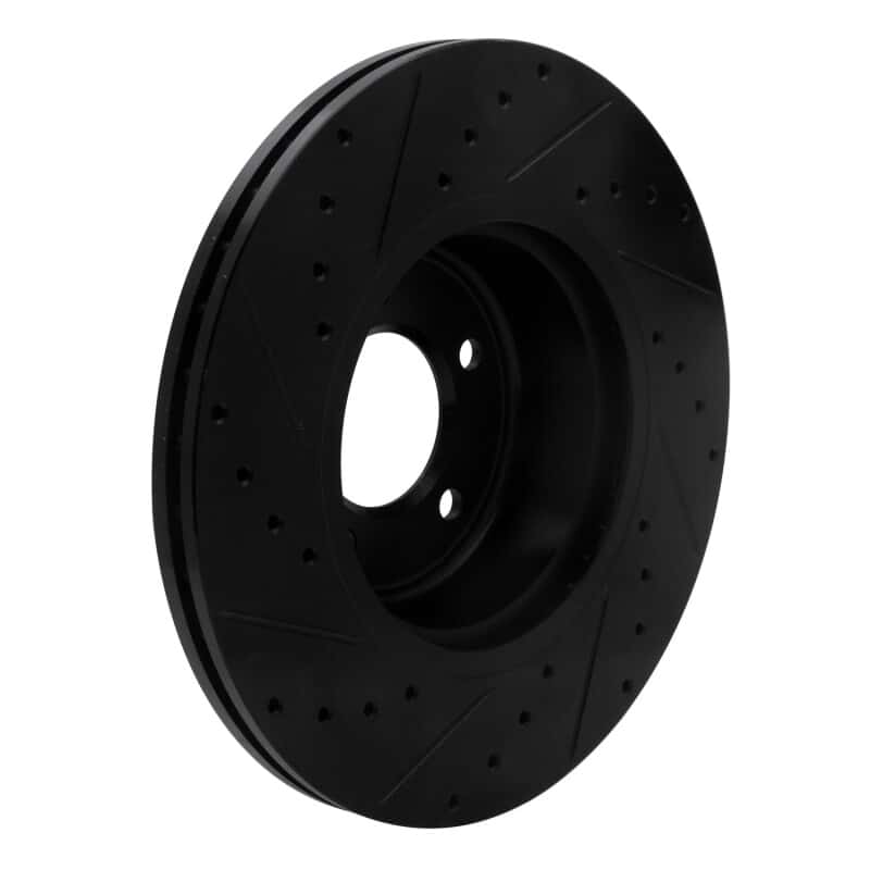R1 Concepts — R1 06-13 BMW 135IS Front Right Drilled & Slotted Black Brake Rotor
R1 Brake Rotor Drill - view 4