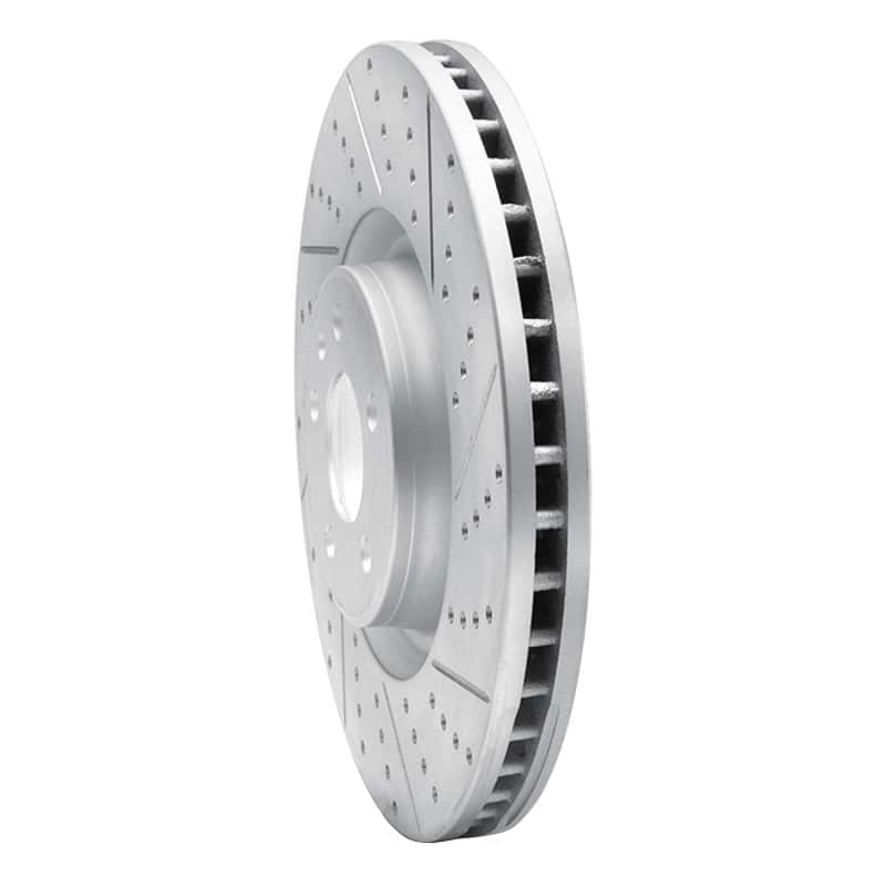 R1 Concepts — R1 12-18 Audi A6 Quattro Front Right Drilled & Slotted Geo-Carbon Rotor - view 2