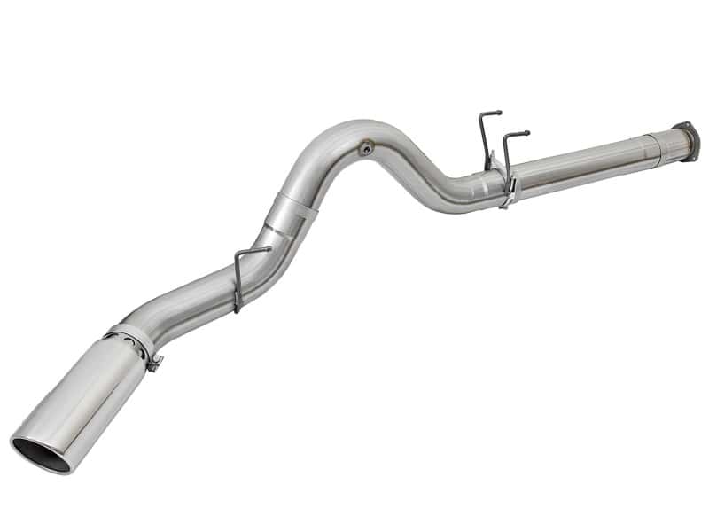 aFe — aFe ATLAS 5in DPF-Back Alum Steel Exhaust System w/Polished Tip 2017 Ford Diesel Trucks V8-6.7L (td)
Turbo-Back Exhaust - view 2
