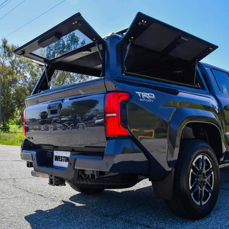 Westin — Westin EXP Truck Cap COMPLETE KIT A + BS (24-25 Toyota Tacoma 5ft. Bed) - Black - view 8