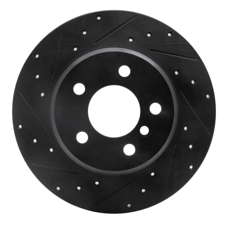 R1 Concepts — R1 00-06 BMW X5 Rear Left Drilled & Slotted Black Brake Rotor
R1 Brake Rotor Drill - view 1