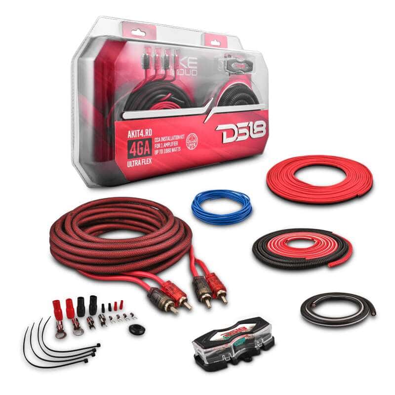 DS18 — DS18 4-GA Amplifier Install Kit Advance- Red - view 6