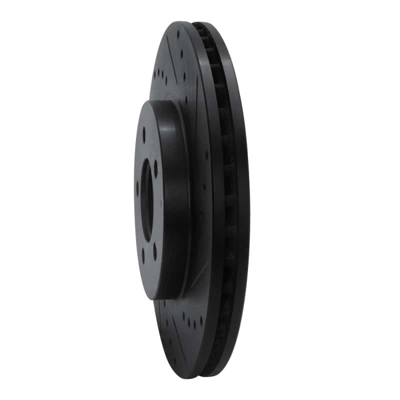 R1 Concepts — R1 05-12 Ford Escape Front Right Drilled & Slotted Black Brake Rotor
R1 Brake Rotor Drill - view 2